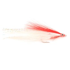 (2) Lefty's Deceiver Rosso/Bianco #2/0 Saltwater Fly di Umpqua NUOVO SPEDIZIONE GRATUITA