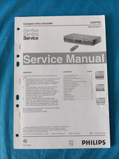 Compact Disc Recorder PHILIPS CDR765 SERVICE MANUAL ORIGINALE Schemario REPAIR !