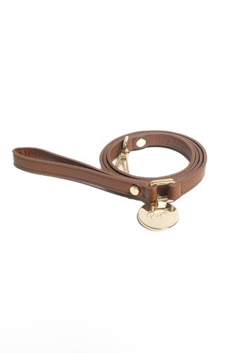 Guinzaglio pelle marrone - pelle,
