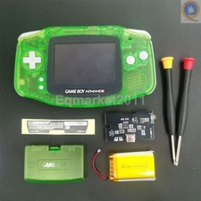 Kit retroilluminazione LCD GBA IPS DROP IN 1800mAh batterie con guscio GameBoy Advance