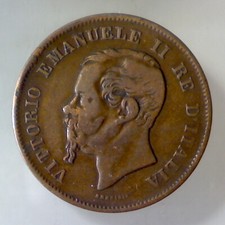 REGNO D'ITALIA 5 centesimi  1861 Bologna