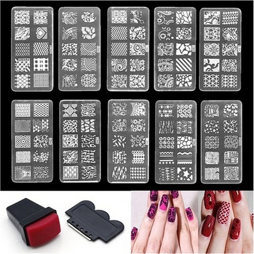 Nail art stamp stencil - stamp,