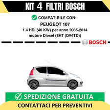 KIT BOSCH 4 Filtri tagliando