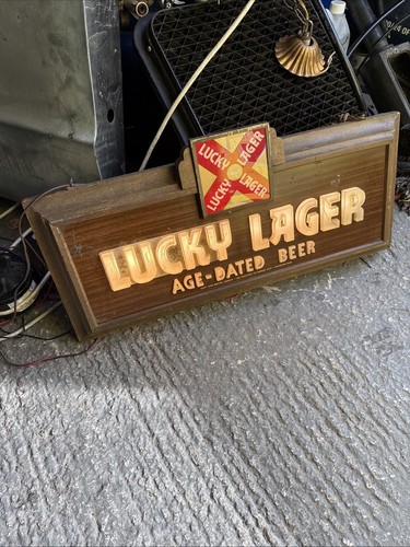 Vintage american lucky lager - lucky,