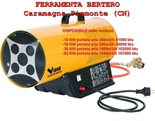 GENERATORE - SOFFIONE - CANNONE ARIA CALDA A GAS PROPANO  CON PIEZO ACCENSIONE