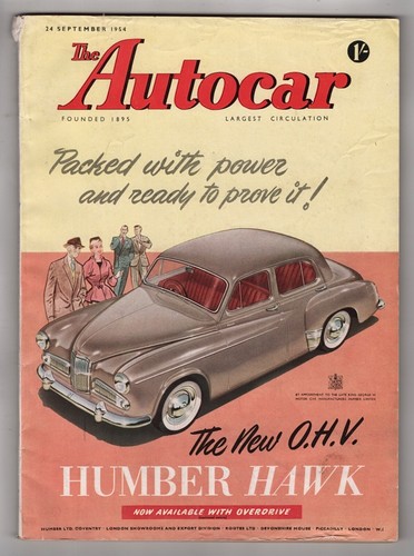 1954 autocar rivista londra - autocar,