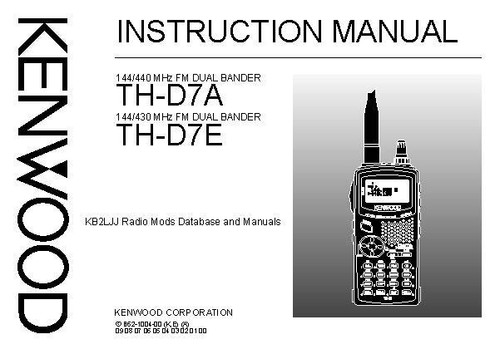 Kenwood thd - kenwood, thd-7