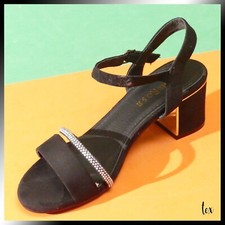 SANDALI DONNA  35 36 37 38 39 40  gioiello nero beige  argento elegante classico