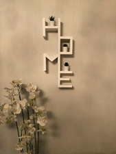 Scritta mensola home legno design moderno libreria Decorazioni Arredamento Casa