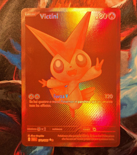 Carta pokemon victini - carta,
