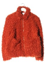 YAS Giacca in eco pelliccia Donna Giacca Taglia IT 40 rosso stile casual