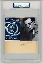 Aldous Huxley ~ Esposizione firmata autografata coraggiosa nuova del mondo ~ DNA incassato PSA