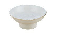 x Piattino Ricambio Porta Sapone In Ceramica Bordi Dorati Bagno Accessori dfh