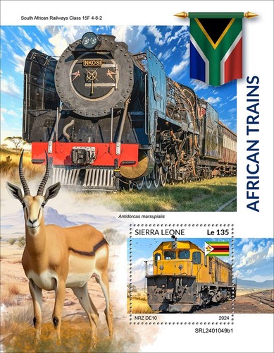 Francobolli treni africani