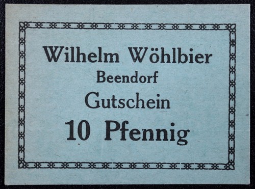 Beendorf wilhelm wohlbier - beendorf, "wilhelm