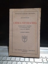 L'etica Nicomachea Aristotele Pirrone La Nuova Italia