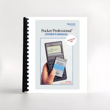 Manuale per HP 48GX | Calcolatrice HP 48SX | Pocket Professional Pac