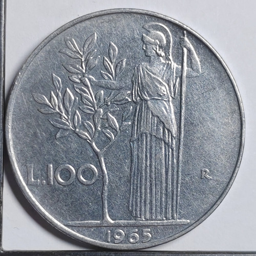100 lire 1965 italie - italy,