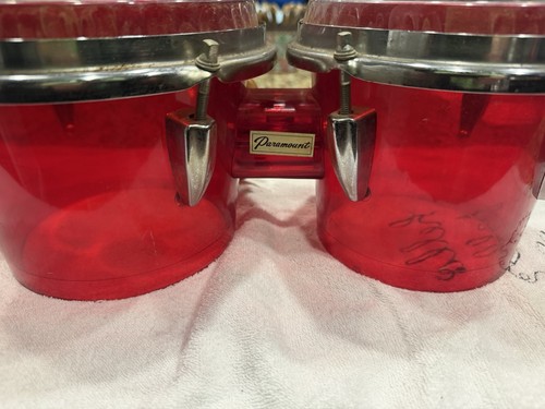 Tamburo bongo acrilico rosso - ,