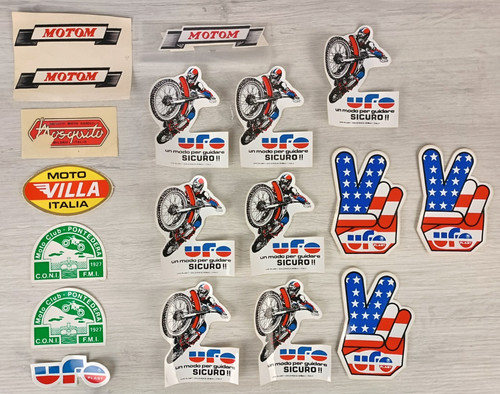 Lotto adesivi motocross - adesivi,