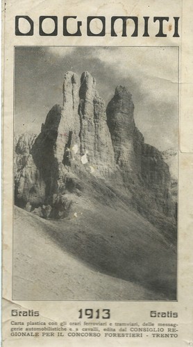 Guida dolomiti 1913 trento - dolomiti,