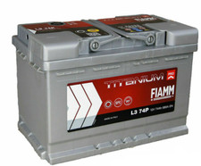 BATTERIA AUTO 74AH FIAMM L3 74P TITANIUM PRO SPUNTO 680A 278x175x190