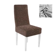 Coprisedie 6 pezzi Vesti Sedia Con Schienale Elasticizzato Velluto con Ghirigori