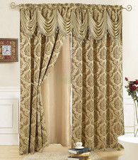 Cortinas De Ventana Jacquard