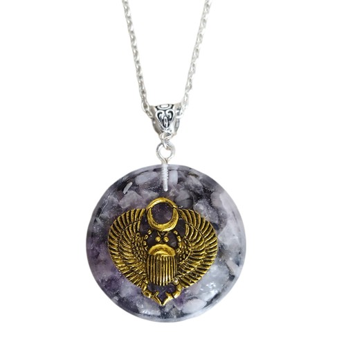 Orgonite ciondolo scarabeo - ciondolo,