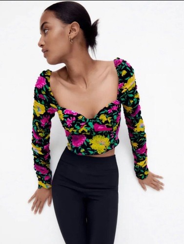 Top blusa donna zara - top, floreale