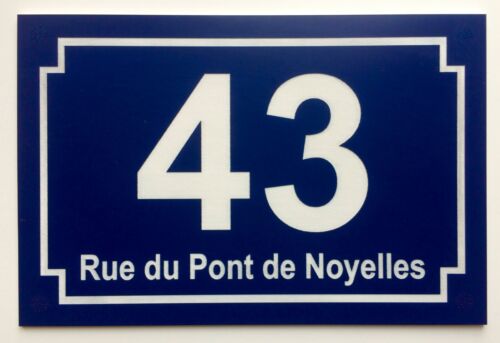 Plaque pvc numero - numero, de