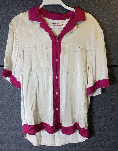 Blusa zara colorblock raso - zara,