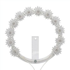 Aureola Luminosa in Plexiglass Coroncina Per Statue Diametro 26 cm Made in Italy