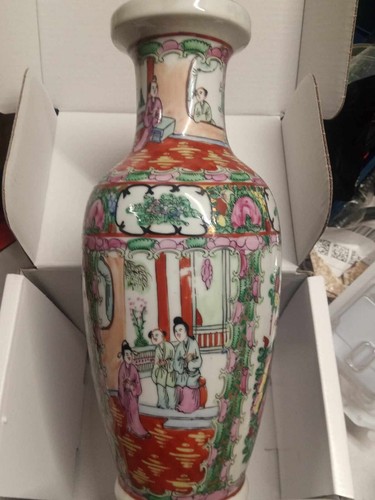 Vaso cinese porcellana - vaso,