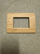 Bticino Living Light LNA4803LBA placca quadra 3 moduli legno massello