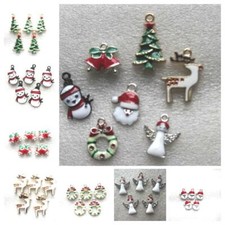 5-100 Ciondolo Natale Smalto