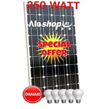 KIT FOTOVOLTAICO 2 KW PANNELLO 250W CAMPER NAUTICA ACCUMULO PER BATTREIA