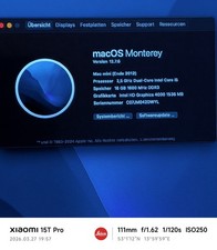 Mac mini macOS Monterey i5 16