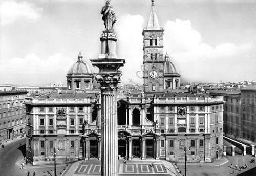 Cartolina roma basilica santa - cartolina,