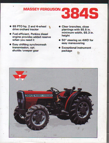 Scheda brochure trattore