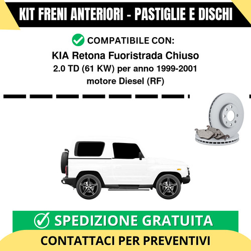 Kit freni anteriori kia retona - kit,