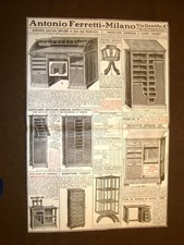 Pubblicità del 1914 - , mobili