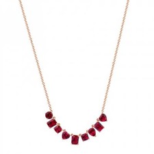 Pink Short Gem Necklace RZGE02