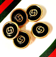 5 BOTTONI GUCCI GG INTRECCIATI
