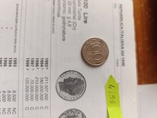 moneta da 100 lire del 1996