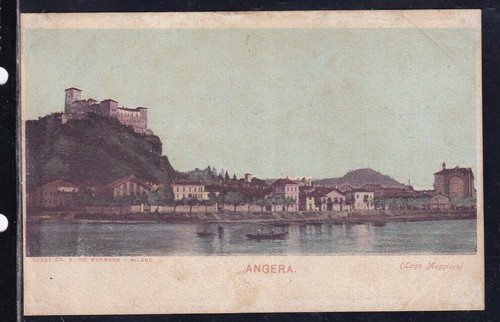 Cartolina angera lago maggiore - lago,