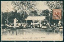 Torino Città Esposizione Arte Gita in Gondola su Laghetto cartolina MZ9750