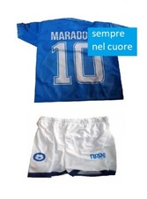 t-shirt maglietta  e pantaloncini fan di  maradona  maglia napoli mars