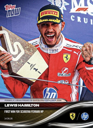 Topps now lewis hamilton - topps, first