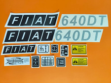 ADESIVI DECALCOMANIE FIAT 640 DT PER TRATTORI AGRICOLI GOMMATI FIAT 640  DT